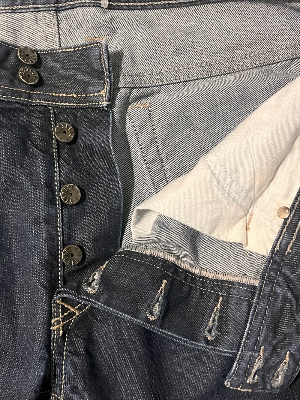 Diesel Viker-R-Box Jeans Blue Denim Straight Cut Mens Trousers Size W 33 L 32 - Picture 4 of 8